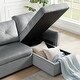 preview thumbnail 21 of 29, Nestfair Reversible L-Shaped Sectional Couch with Storage