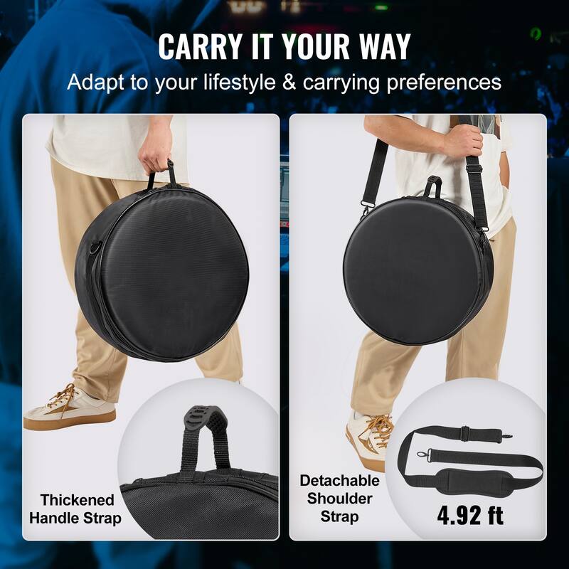5-Piece Drum Bag Kit, Durable 1680D Oxford Material - 4.92 ft 0.39 in