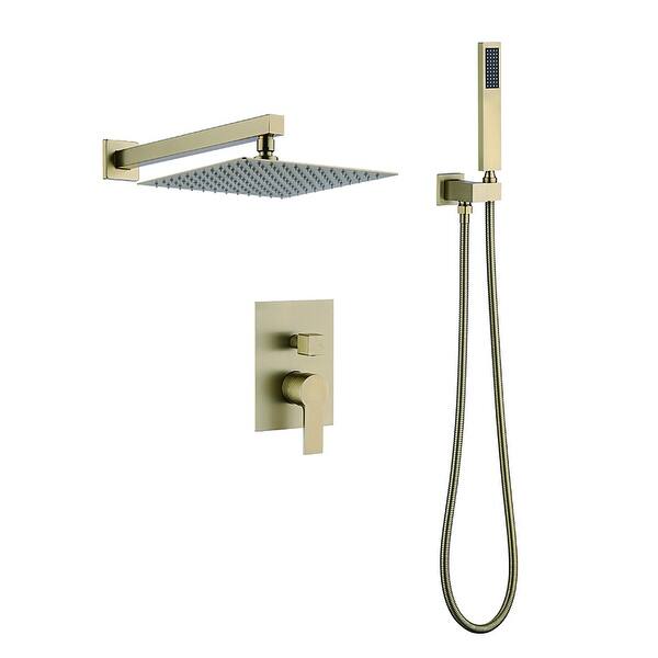 Topcraft Brushed Gold Rainfall Shower System Bed Bath & Beyond 37166551