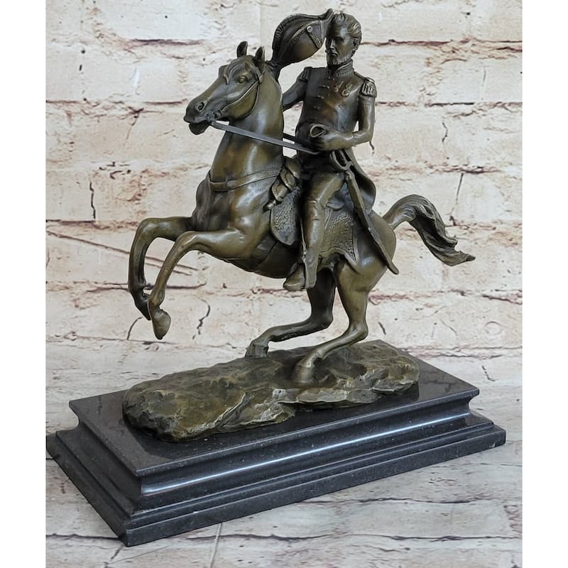 Henry Warner Slocum Union General On Horseback - Bronze Sculpture Replica Statue