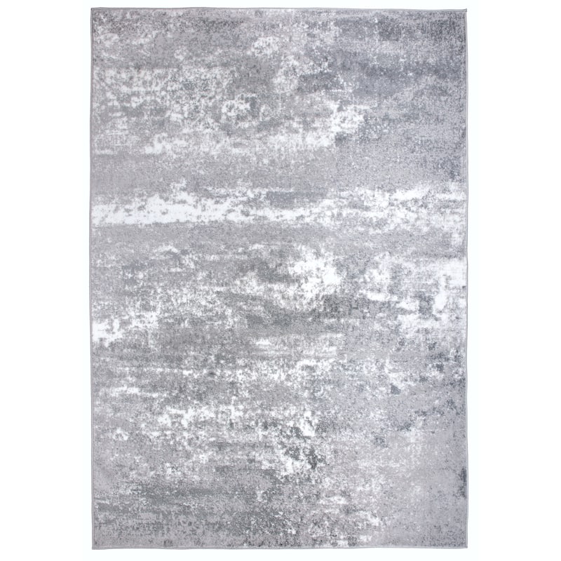 World Rug Gallery Distressed Abstract Watercolor Area Rug