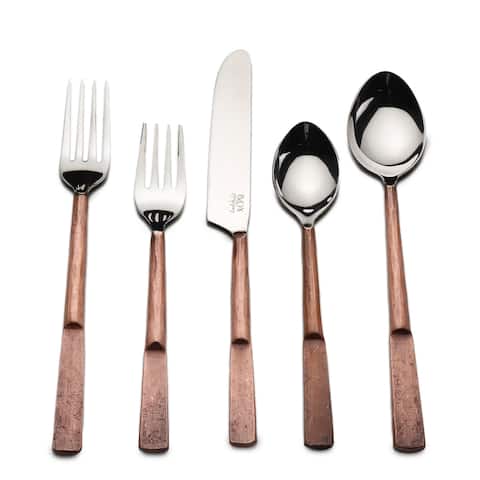 Inox Celia Design 20-pc. Antique Copper 4-person Flatware Set