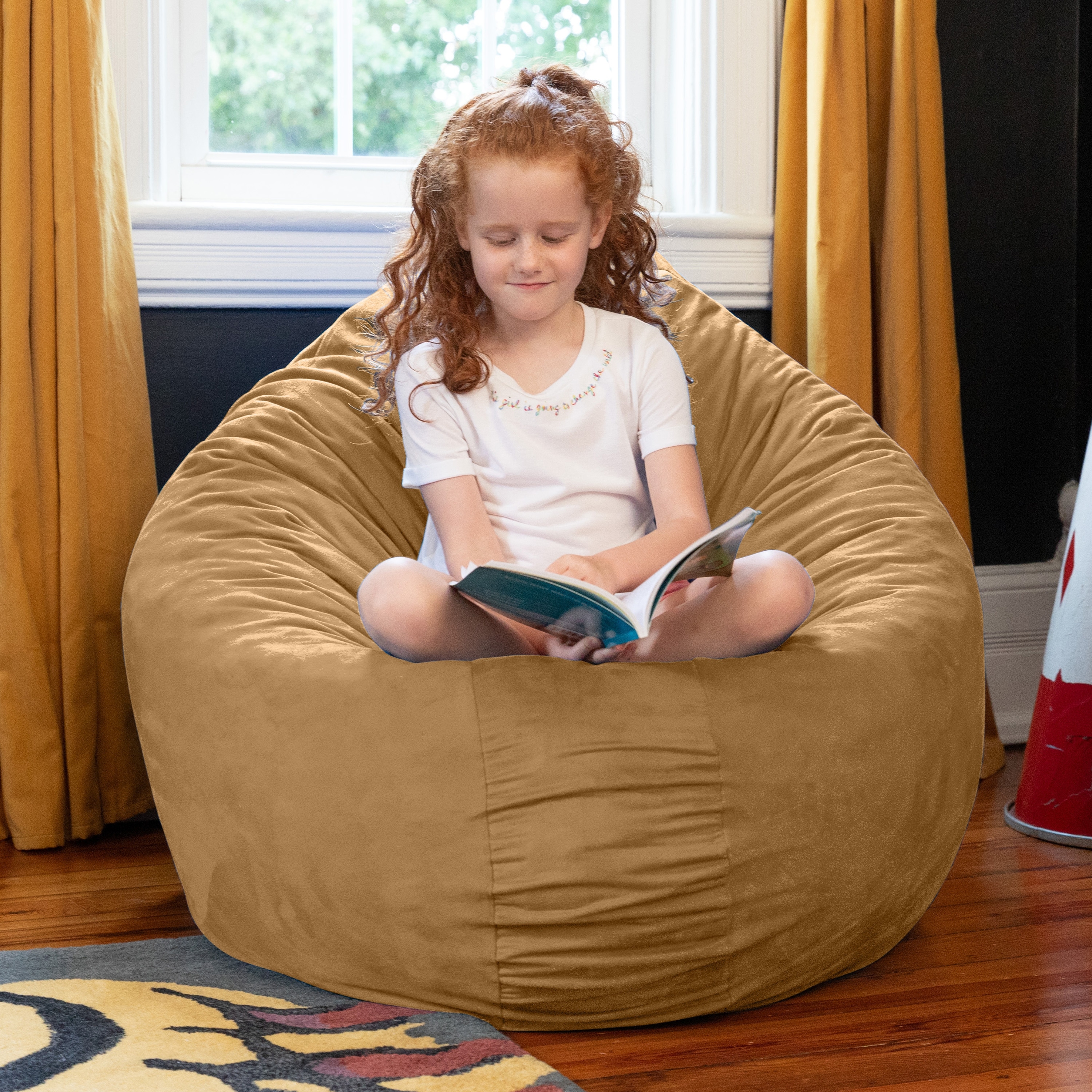 Jaxx 4 ft Cocoon Kids Bean Bag Chair and Crash Pad On Sale