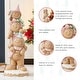 preview thumbnail 16 of 18, Glitzhome 29"H Christmas Stacked Gingerbread Man Porch Decor - 29"