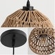 preview thumbnail 99 of 115, Jigu 1-Light Woven Rattan/Iron LED Pendant, by JONATHAN Y
