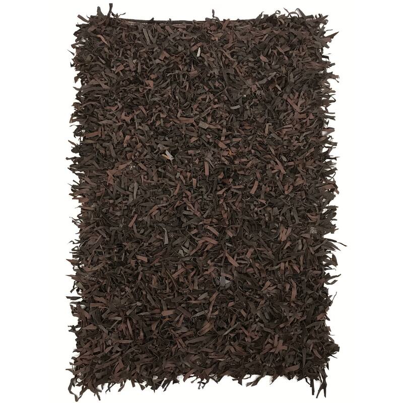 Leather Shaggy Living Room Rug Washable Area Rugs Non Slip Accent Rugs Soft Foldable Indoor Carpet Easy To Clean 5' x 8'