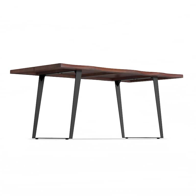 WyndenHall Scarlette 72 x 36 inch Rectangle Modern Industrial Dining Table - 72 inches wide
