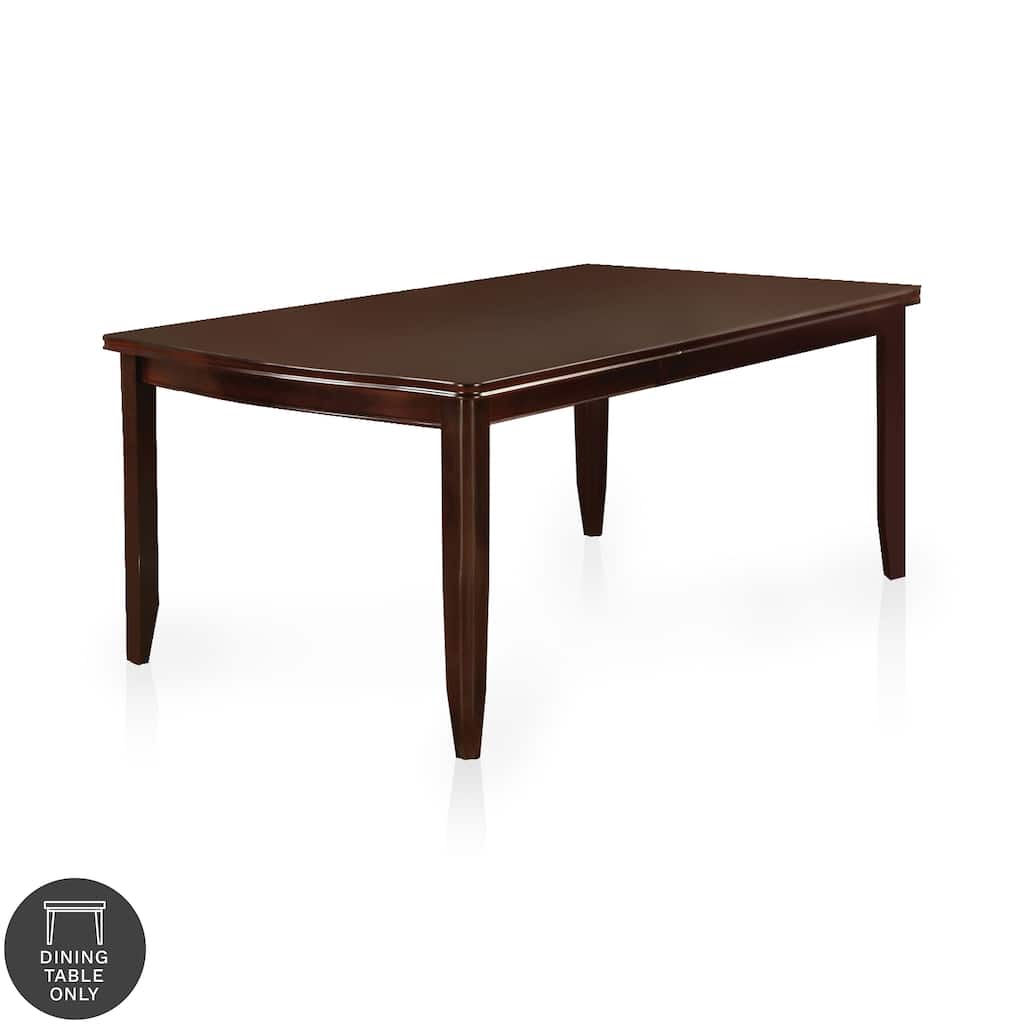 Furniture of America Betsy Espresso 78-inch Wood Expandable Dining Table