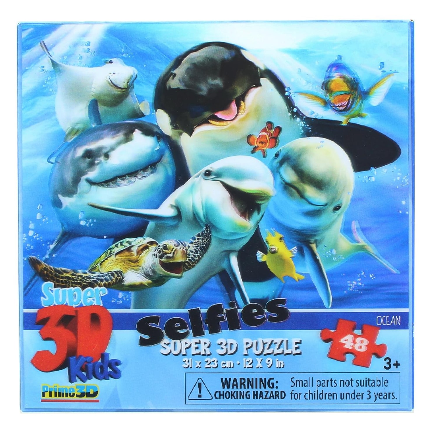 Ocean Selfie 48 Piece Super 3D Kids Jigsaw Puzzle - Bed Bath