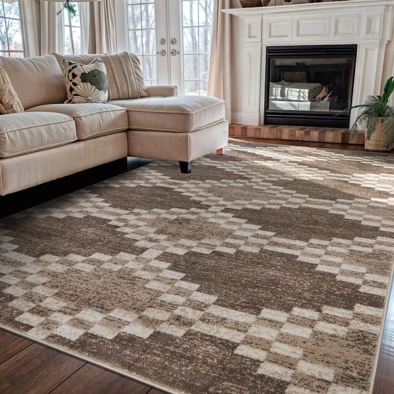 Southwestern Geometric Durable Area Rug, Perfect for Any Room