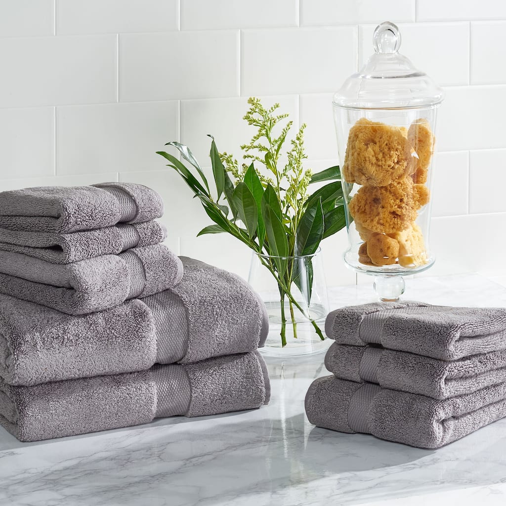 SAFAVIEH Sava Super Plush 8-Piece Towel Bundle - 27Wx54D