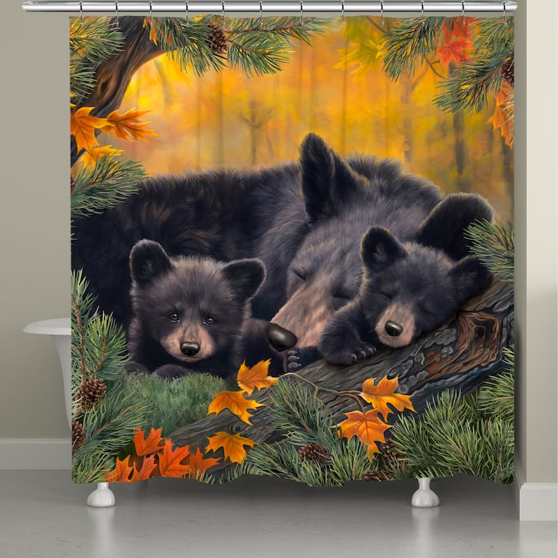 Warm Cozy Bears Shower Curtain