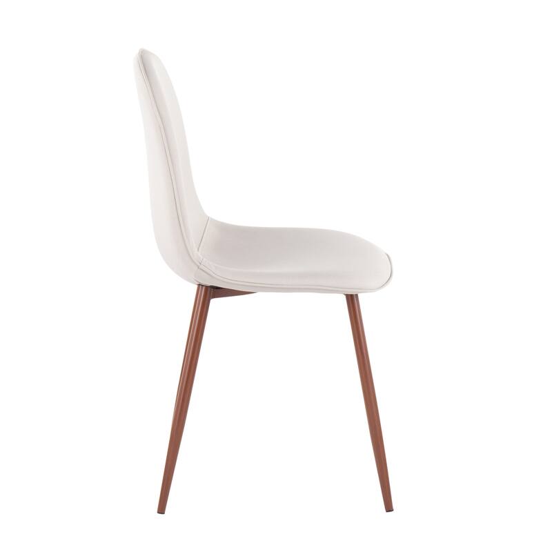 Pebble Mid-Century Modern Upholstered Accent / Dining Chair (Set of 2)