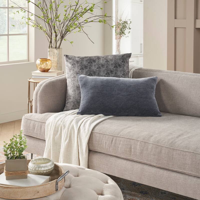 Mina Victory Cover Only Solid Throw Pillow