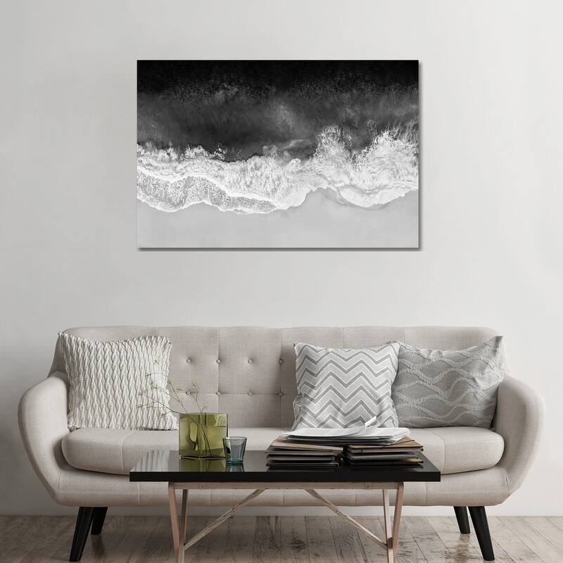 iCanvas "Waves In Black And White" by Maggie Olsen Canvas Print - 32x48x1.5