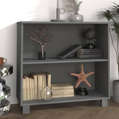 vidaXL Sideboard Storage Kitchen Cabinet for Hallway HAMAR Solid Wood Pine - 33.5"x13.8"x31.5"