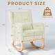 preview thumbnail 6 of 28, Reclining Glider Rocking Chair with Extendable Footrest, High Backrest & Side Storage Pocket