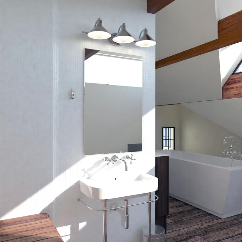 Akron 3 Light Farmhouse Barn Bathroom Vanity Fixture