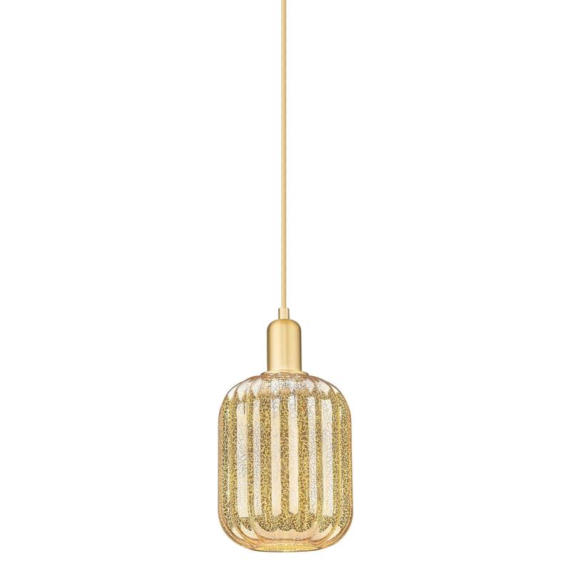 Innovations Lighting 716-1P-13-7 Preston Pendant Preston 7" Wide Mini - Satin Gold / Mercury