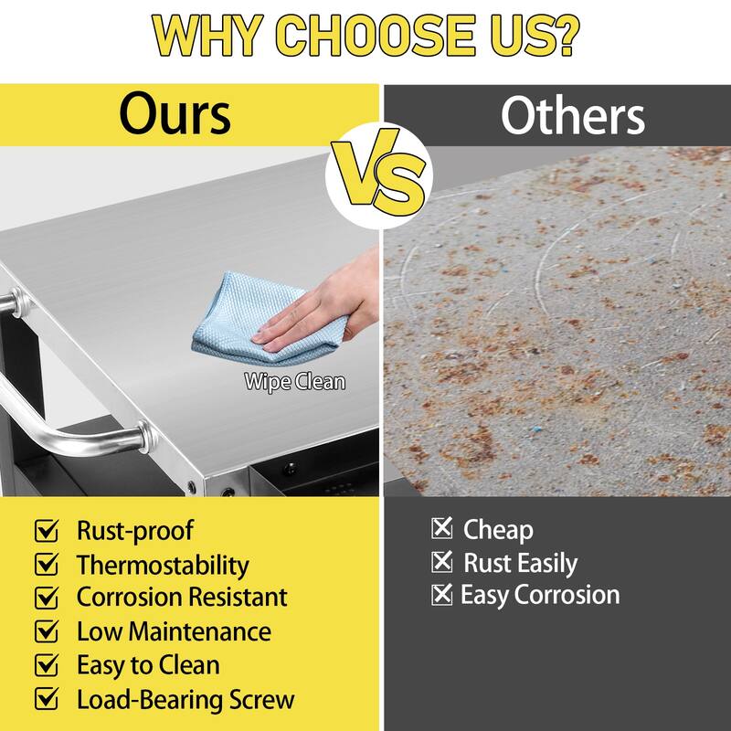 Outdoor Grill Cart with Foldable Side Table Iron Frame, Mobile BBQ Station with Storage Cabinet, Spice Rack & Lockable Wheels