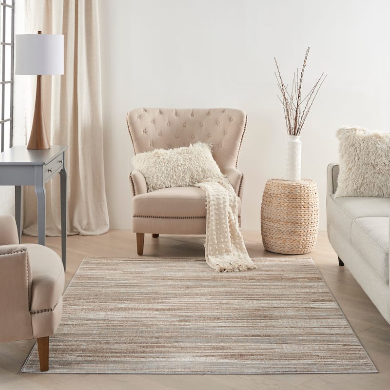Nourison Elation Modern Abstract Stripe Area Rug