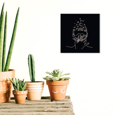 Wynwood Studio Canvas Fashion and Glam Rising Stars Black and Off-white Modern & Contemporary Wall Art Canvas Print