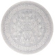 preview thumbnail 25 of 26, SAFAVIEH Reflection Lucy Modern Oriental Polyester Rug 5' Round - Light Grey/Cream - Round