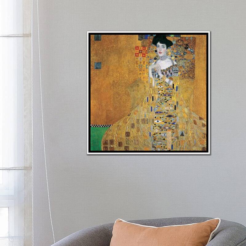 iCanvas "Portrait Of Adele Bloch-Bauer I, 1907" by Gustav Klimt Framed Canvas Print