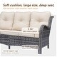 preview thumbnail 18 of 97, Gray Wicker Rattan Outdoor Patio Furniture Set Swivel Chair with Cushion
