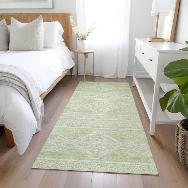 Machine Washable Indoor/ Outdoor Chantille Moroccan Boho Rug