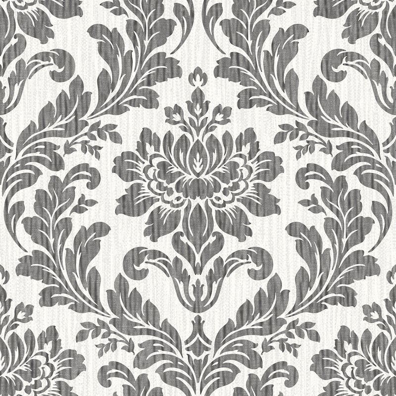 Damask Wells Blue Damask Wallpaper