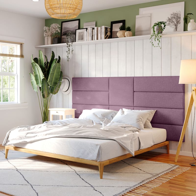 Jaxx Panelist Modern Padded Headboard- Wall Mounted Panel (22.5" x 22.5") - Microvelvet