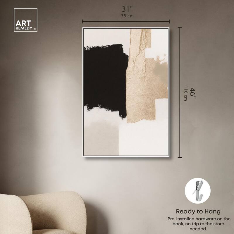 Earth and Ink II Canvas by Art Remedy
