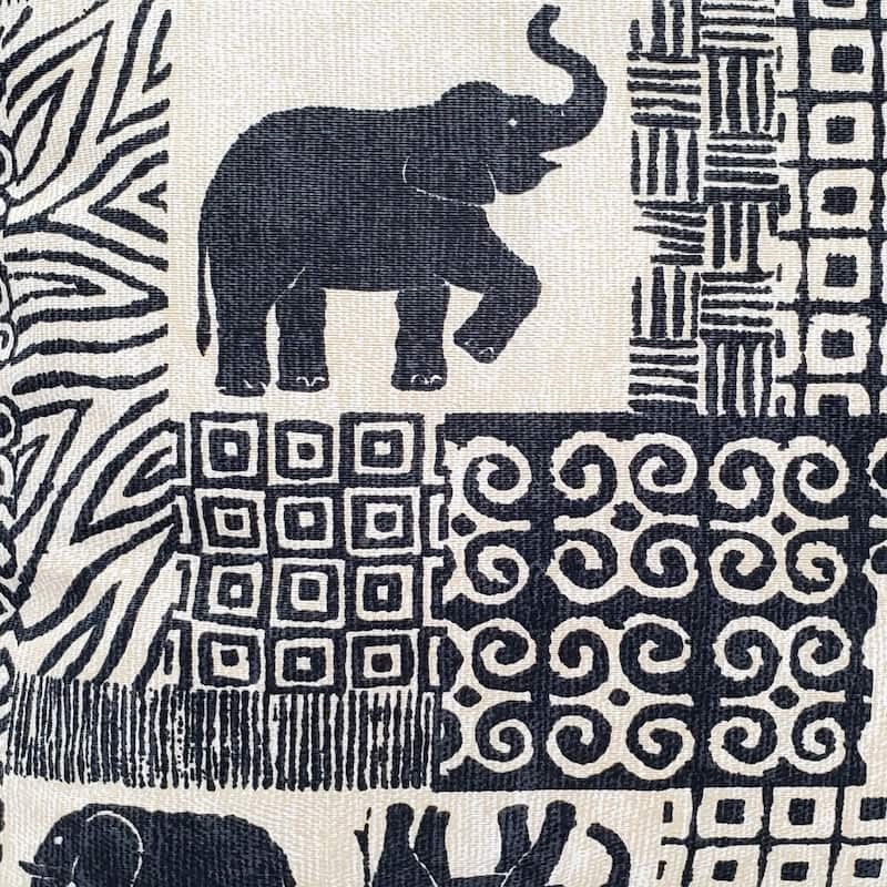 Zakouma Elephant 20x20 Throw Pillow