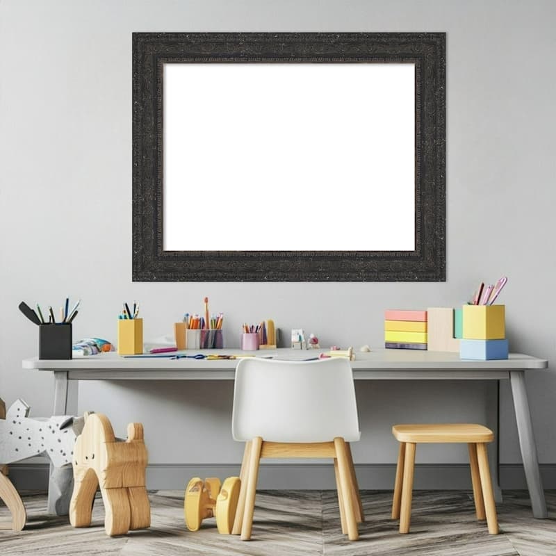 Attic Aged Framed Dry Erase Magnetic Board