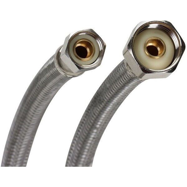 Fluidmaster PRO1F36 36" Faucet Connection Hose, 3/8" Female Compression x 1/2" F.I.P.