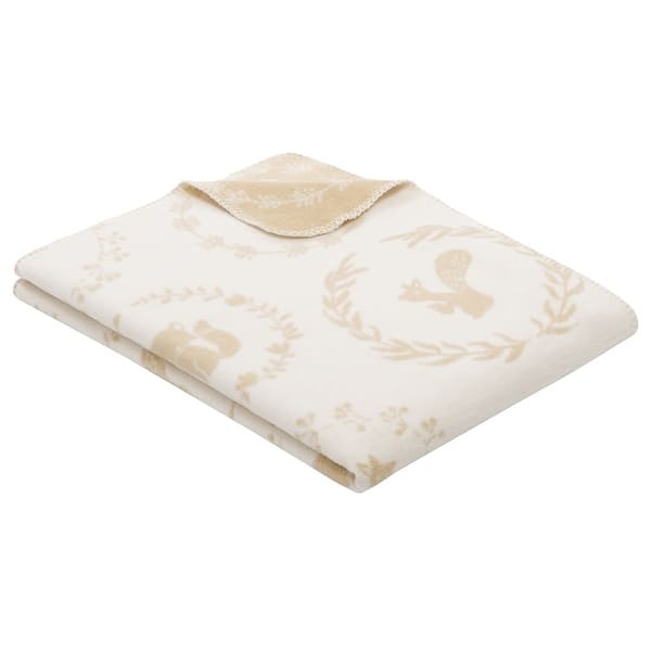 slide 2 of 4, s. Oliver 'Forest Animals' Cuddly Multi Purpose Baby Blanket by IBENA Animals - Ivory/Camel