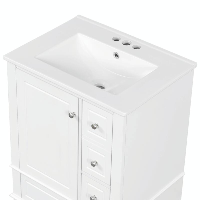 24" Bathroom Vanity with Sink and Drawers