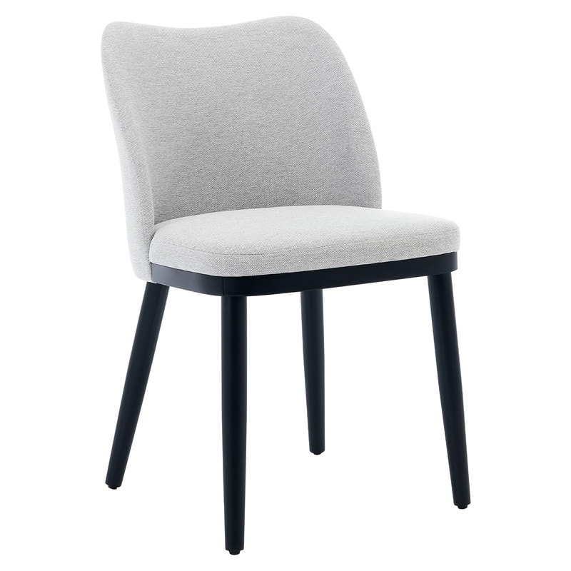 Set of 2 Upholstered Dining Dining Chair with Velvet/Linen Padded Seat and Wood Legs
