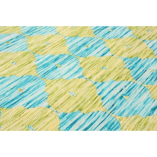 Ecarpetgallery Handmade Collage Light Blue Light Green Chenille Rug 3 10 X 5 11 Overstock 32488726