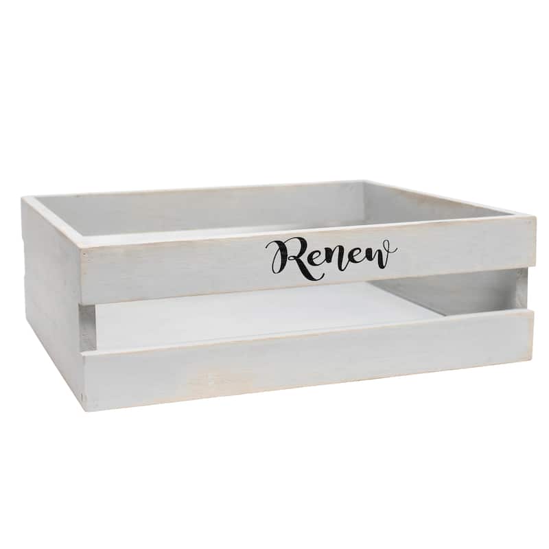 Elegant Designs Three Piece Decorative Wood Bathroom Set