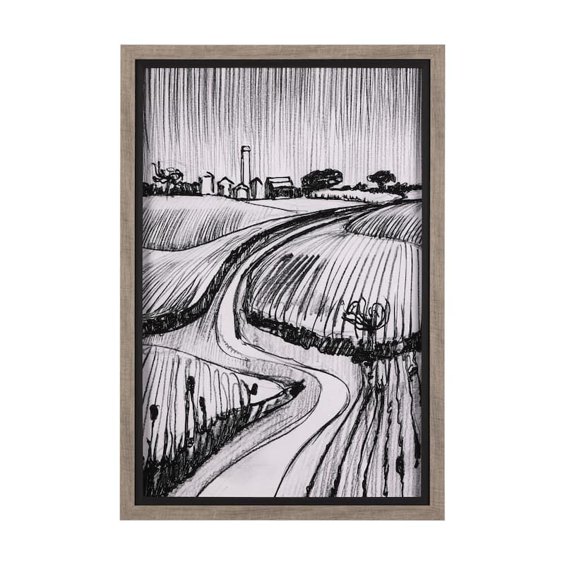 Rural Sketch II Framed Art Print