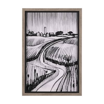 Rural Sketch II Framed Art Print