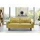preview thumbnail 5 of 5, Meyersdale Velvet Mid-century Sofa Yellow