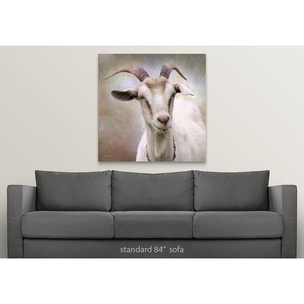 Shop Up Close Goat Canvas Wall Art On Sale Overstock 25491898