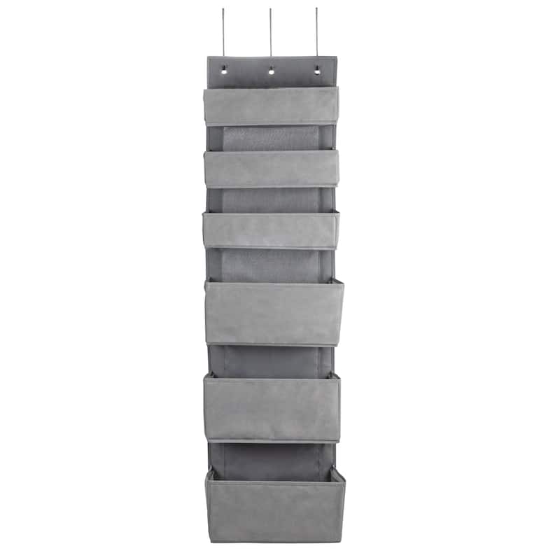 Household Essentials 6 Pocket Over the Door Organizer - 7.0"L x 15.0"W x 57.0"H