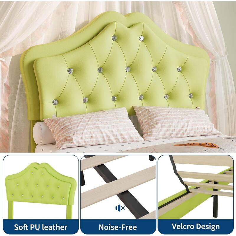 Bed Frame, with LED Lights and Storage Drawer