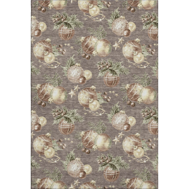 Premium Washable Super Soft Holiday Ornament Mayfield Rug