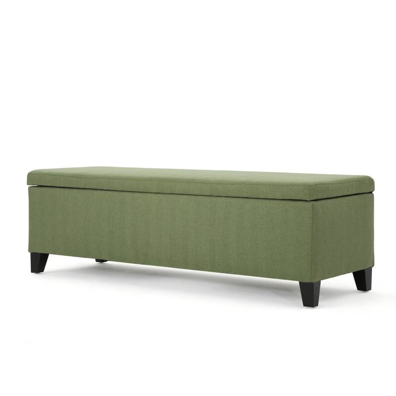 Cleo Fabric Storage Ottoman Bench by Christopher Knight Home