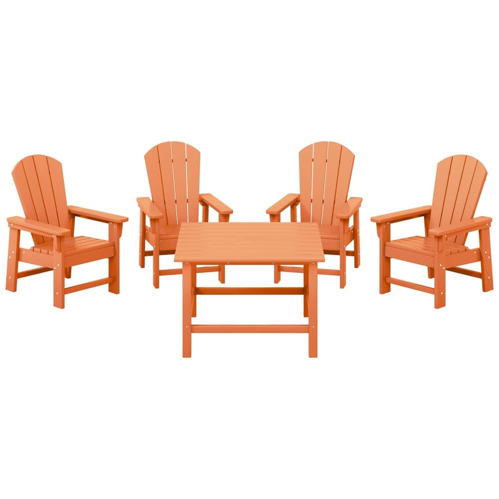 Laguna Kids Adirondack 5-Piece Square Table Dining Set